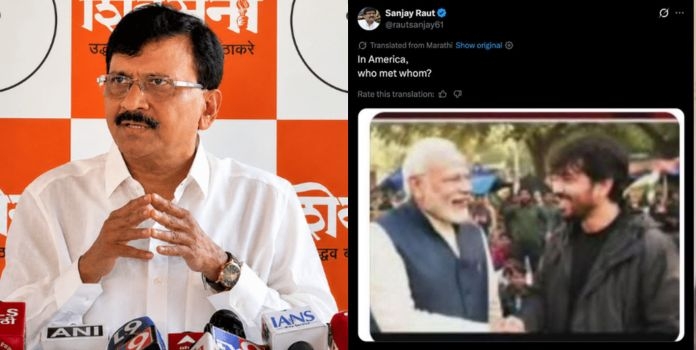 Sanjay Raut Deletes Modi Post