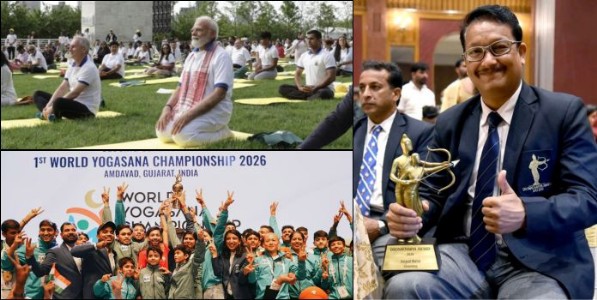 गजबजले योगाचे माहेरघर...