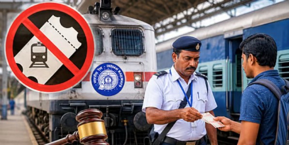 रेल्वे प्रवाशांसाठी मोठी बातमी! विनातिकीट प्रवास केल्यास आता दुप्पट दंड; नवा नियम लागू
