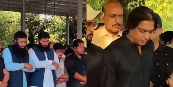 शोएब अख्तरच्या भावाच्या अंत्यविधीत दहशतवाद्याची उपस्थिती? २६/११ मास्टरमाईंडशी संबंध, व्हायरल व्हिडिओने खळबळ!