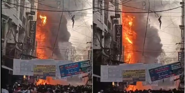दिल्लीतील एका पाच मजली रेस्टॉरंटमध्ये भीषण आग; २० जणांचा मृत्यू, २५ हून अधिक जखमी