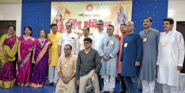 विलेपार्लेतील प्रभात वस्तीचे भव्य हिंदू संमेलन उत्साहात संपन्न