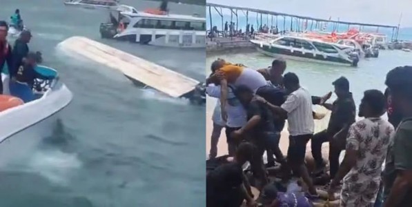 भीषण दुर्घटना ! व्हिएतनामच्या फू क्वोक बेटाजवळ भारतीय पर्यटकांनी भरलेली बोट समुद्रात पलटली, प्रशासनाद्वारे युद्धपातळीवर बचावकार्य सुरू