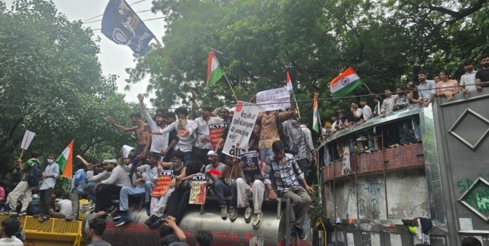 CJP Protest Delhi Violent