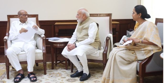 Sharad Pawar Supriya Sule Meet Prime Minister Narendra Modi