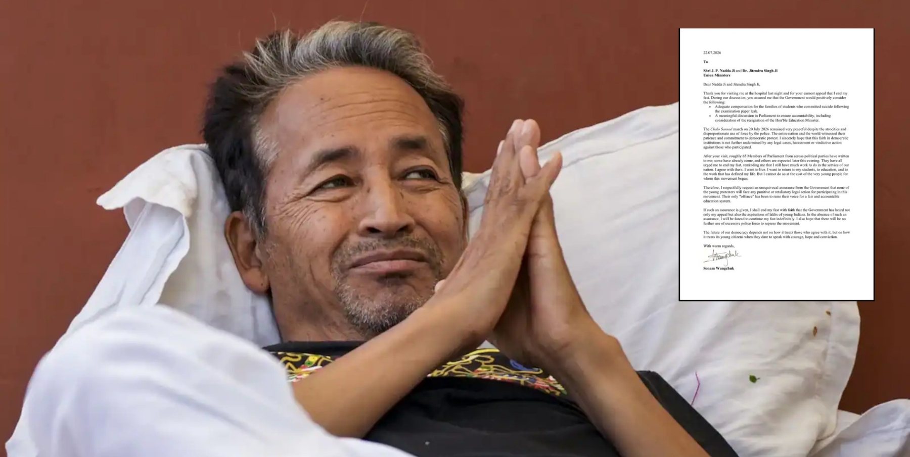 Sonam Wangchuk Hunger Strike Condition