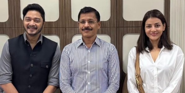 'द इंडिया स्टोरी' चित्रपटाच्या पार्श्वभूमीवर श्रेयस तळपदे अन् काजल अग्रवालने घेतली FDA आयुक्त तुकाराम मुंढेंची भेट; म्हणाले, 'प्रामाणिकपणा माझ्या DNA मध्येच!'