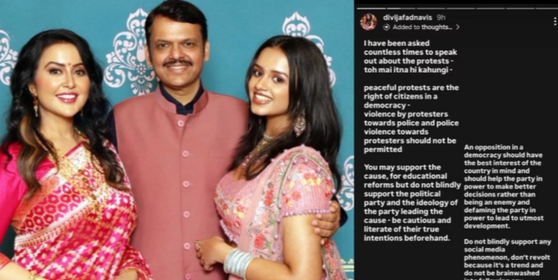 Divija Fadnavis Insta Story