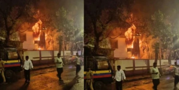 भायखळा पोलीस ठाण्याला रविवारी रात्री अचानक आग; सुदैवाने जीवितहानी टळली, केसपेपर्स जळाल्याची भीती!