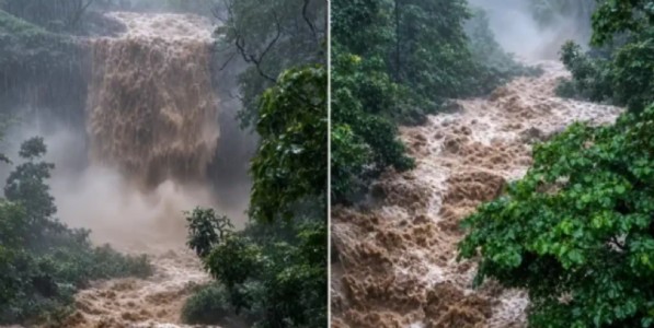 शहापूरमध्ये भीषण दुर्घटना! चोंढे धबधब्यावर आलेल्या पायरच्या लोंढ्यात कल्याणचे ५ पर्यटक वाहून गेले; एकाचा मृत्यू!