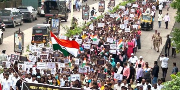 संविधान सन्मान मंचातर्फे रत्नागिरीत राष्ट्ररक्षण मूक पदयात्रेला नागरिकांचा उत्स्फूर्त प्रतिसाद