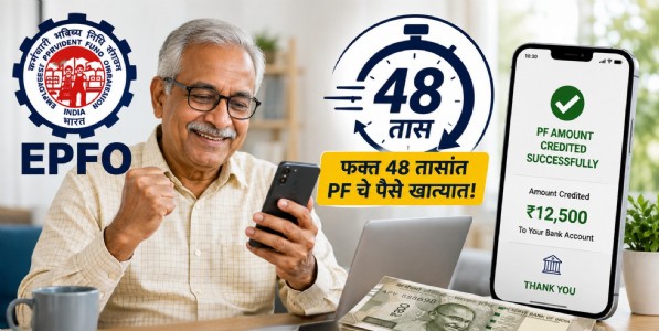 EPFO सदस्यांसाठी खूशखबर! आता फक्त ४८ तासांत खात्यात जमा होणार PF चे पैसे; जाणून घ्या सविस्तर माहिती