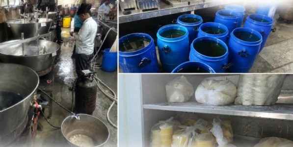 छत्रपती संभाजीनगरमध्ये एफडीएची मोठी कारवाई! सोयाबीन तेलापासून बनावट तूप-पनीर बनवणाऱ्या अमोल डेअरीवर धाड