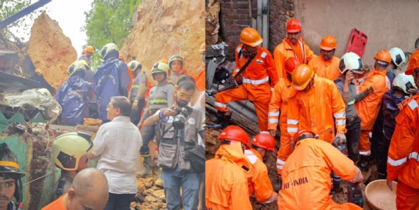 मुंबईत मुसळधार पावसाचा हाहाकार! घाटकोपरमध्ये मध्यरात्री घरांवर दरड कोसळली; एकाच कुटुंबातील ६ जणांचा दुर्दैवी मृत्यू