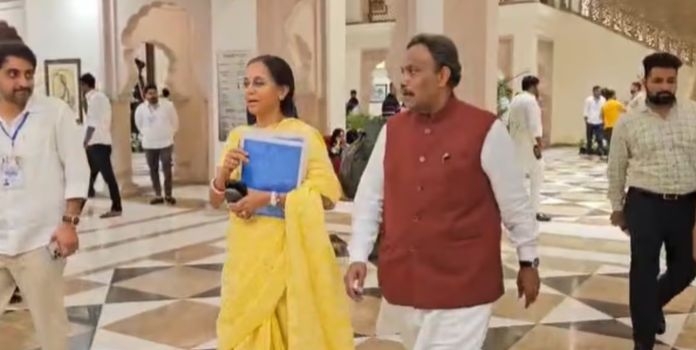 Vinod Tawade and Supriya Sule