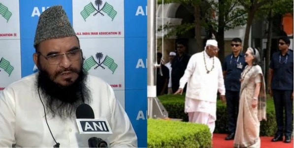 'वंदे मातरम्’च्या संपूर्ण गायनाला विरोध व्होटबँकेला खूष करण्यासाठीचमौलाना साजिद रशीदी यांचा काँग्रेसवर हल्लाबोल