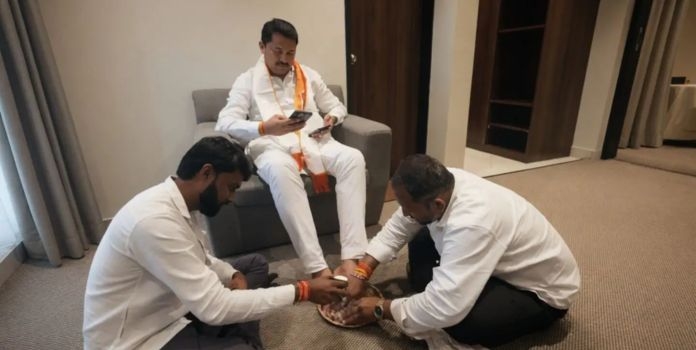 Nana Patole Foot Washing Controversy