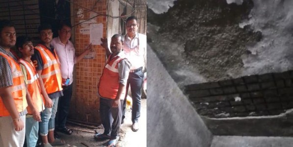 मुंब्र्यात धूम अपार्टमेंटचा स्लॅब कोसळला; १७० रहिवाशांचे भवितव्य टांगणीला, मुंब्रा प्रभागाकडून तातडीने इमारत खाली करण्याची नोटीस!