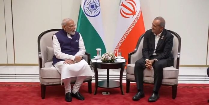  PM Modi Pezeshkian Meeting