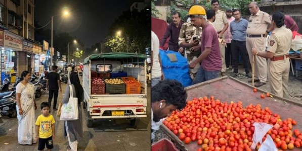 लोढा हेवन येथील बेकायदा आठवडी बाजारावर महापालिकेच्या ई प्रभागाची धडक कारवाई ! 
