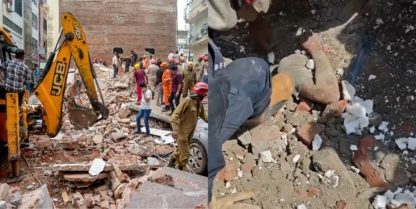दिल्ली हादरली! सत्य निकेतनमध्ये पाच मजली इमारत कोसळली; ७ जणांचा मृत्यू, १२ जणांना वाचवण्यात यश
